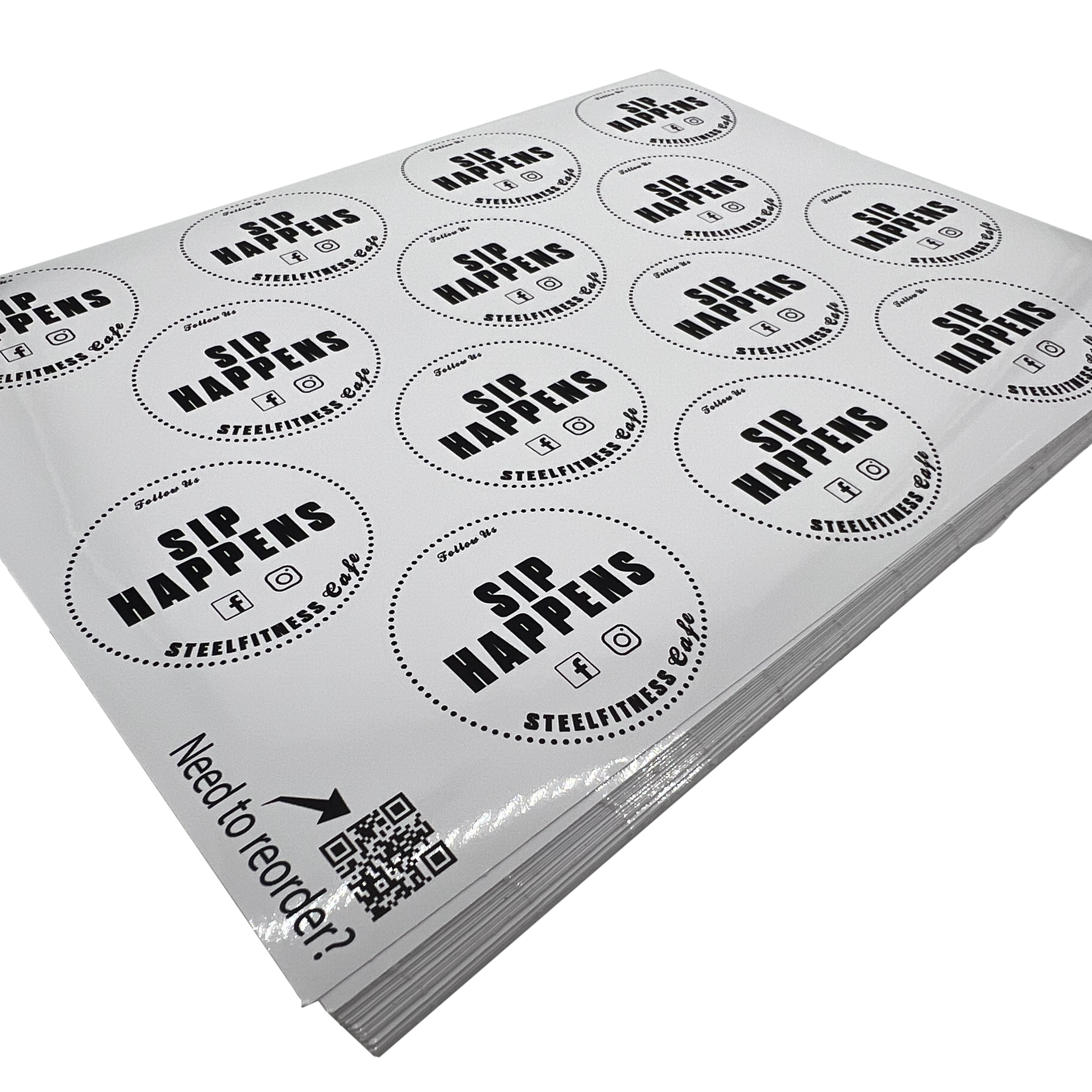 Labels Pvc Square Clear Square Vinyl Sheet Labels – Stickers N' Moore