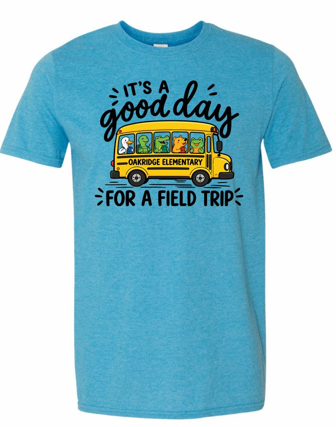 Oakridge Kindergarten Field trip Shirt (orders will be delivered to your child's classroom)